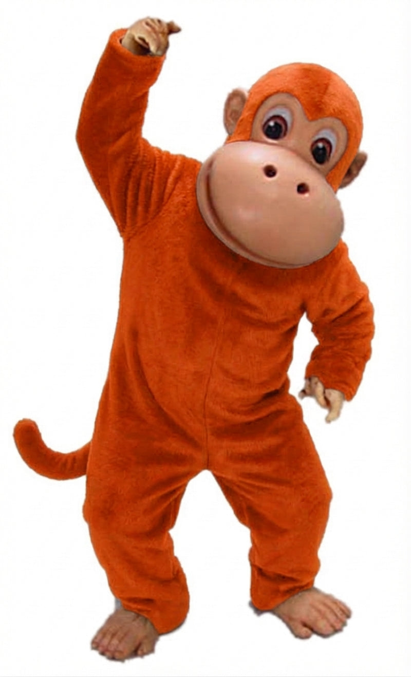 Monkey Mascot - Short fur / Tiger Orange mascot costume
