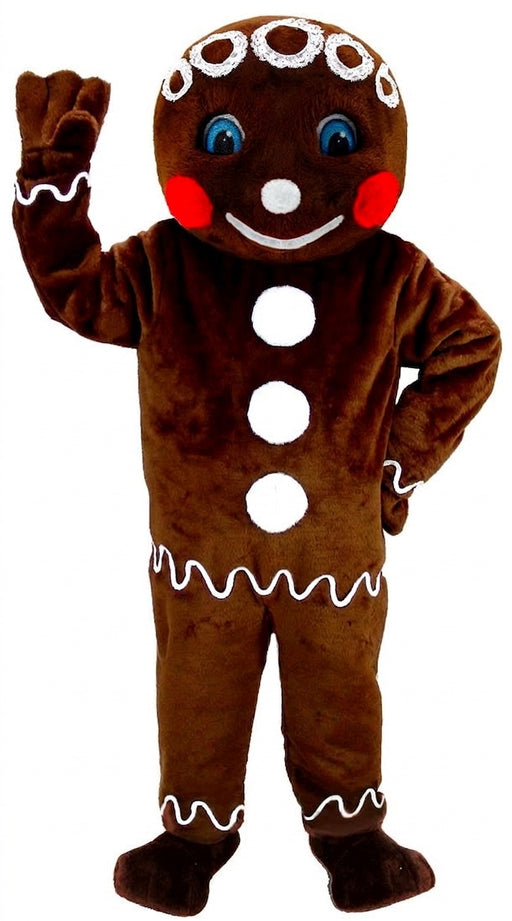 Mr. Gingerbread Cookie Mascot Costume (Thermolite) - professional mascot costume from The Mascot Store