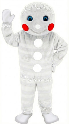 Mr. Gingerbread Cookie Mascot (Thermolite) - Short fur / Albino Tiger mascot costume