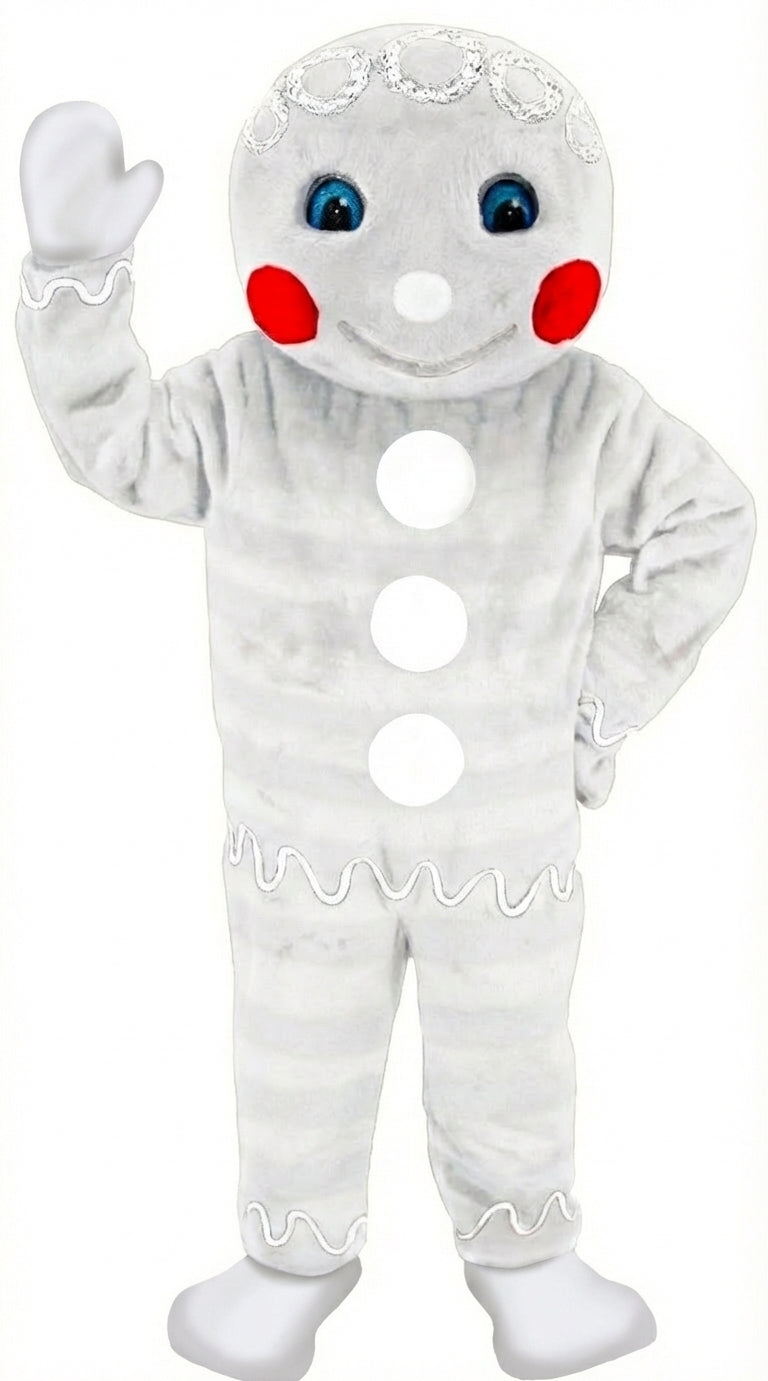 Mr. Gingerbread Cookie Mascot (Thermolite) - Short fur / Albino Tiger mascot costume