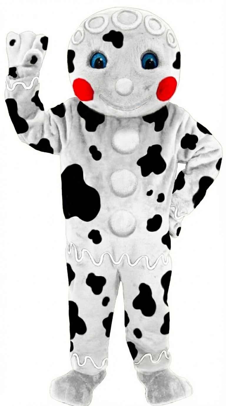 Mr. Gingerbread Cookie Mascot (Thermolite) - Short fur / Dalmatian mascot costume