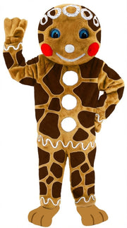 Mr. Gingerbread Cookie Mascot (Thermolite) - Short fur / Giraffe mascot costume