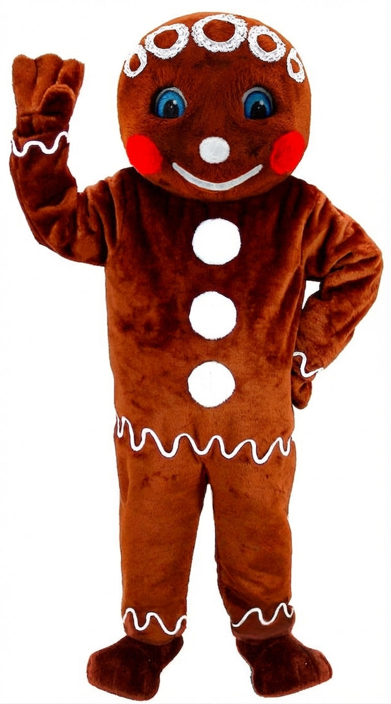 Mr. Gingerbread Cookie Mascot (Thermolite) - Short fur / Rust mascot costume