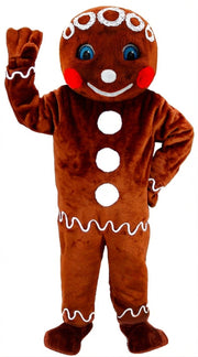 Mr. Gingerbread Cookie Mascot (Thermolite) - Short fur / Rust mascot costume