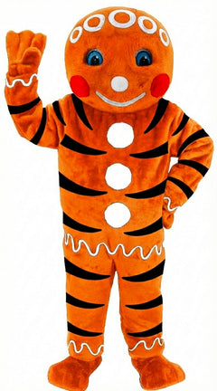 Mr. Gingerbread Cookie Mascot (Thermolite) - Short fur / Tiger mascot costume