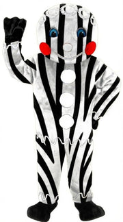 Mr. Gingerbread Cookie Mascot (Thermolite) - Short fur / Zebra mascot costume