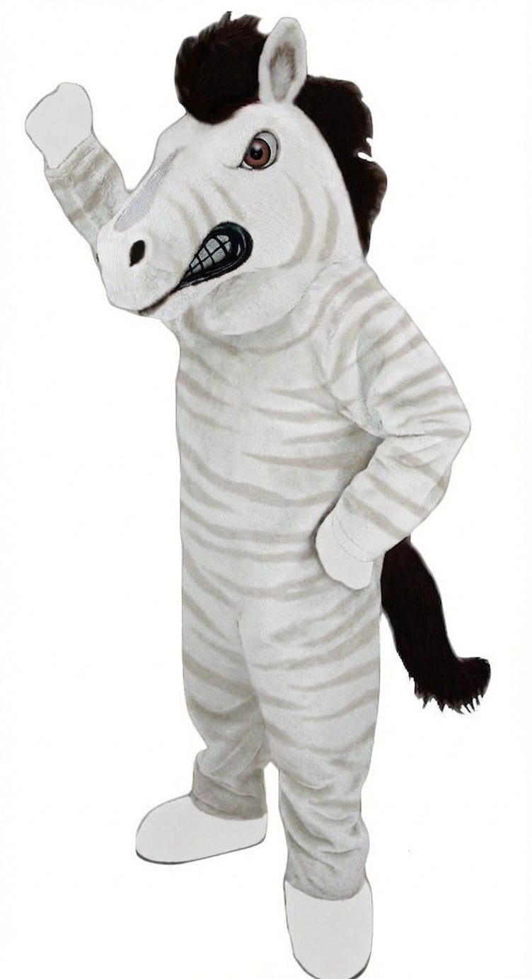 Mustang Horse Mascot Costume - Short fur / Albino Tiger mascot costume