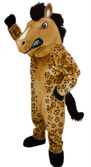 Mustang Horse Mascot Costume - Short fur / Leopard mascot costume