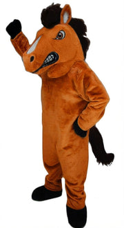 Mustang Horse Mascot Costume - Short fur / Tiger Orange mascot costume