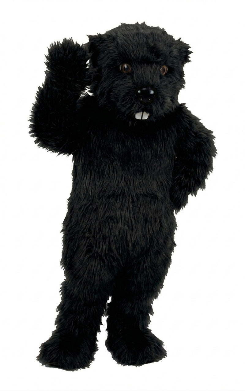 Otter Mascot (Thermolite) - Long fur / Black mascot costume