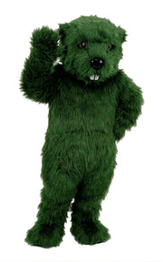 Otter Mascot (Thermolite) - Long fur / Green mascot costume