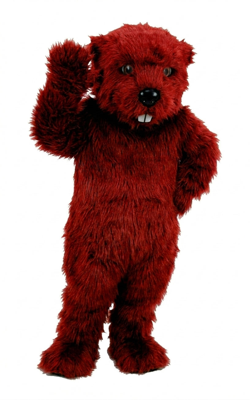 Otter Mascot (Thermolite) - Long fur / Red mascot costume