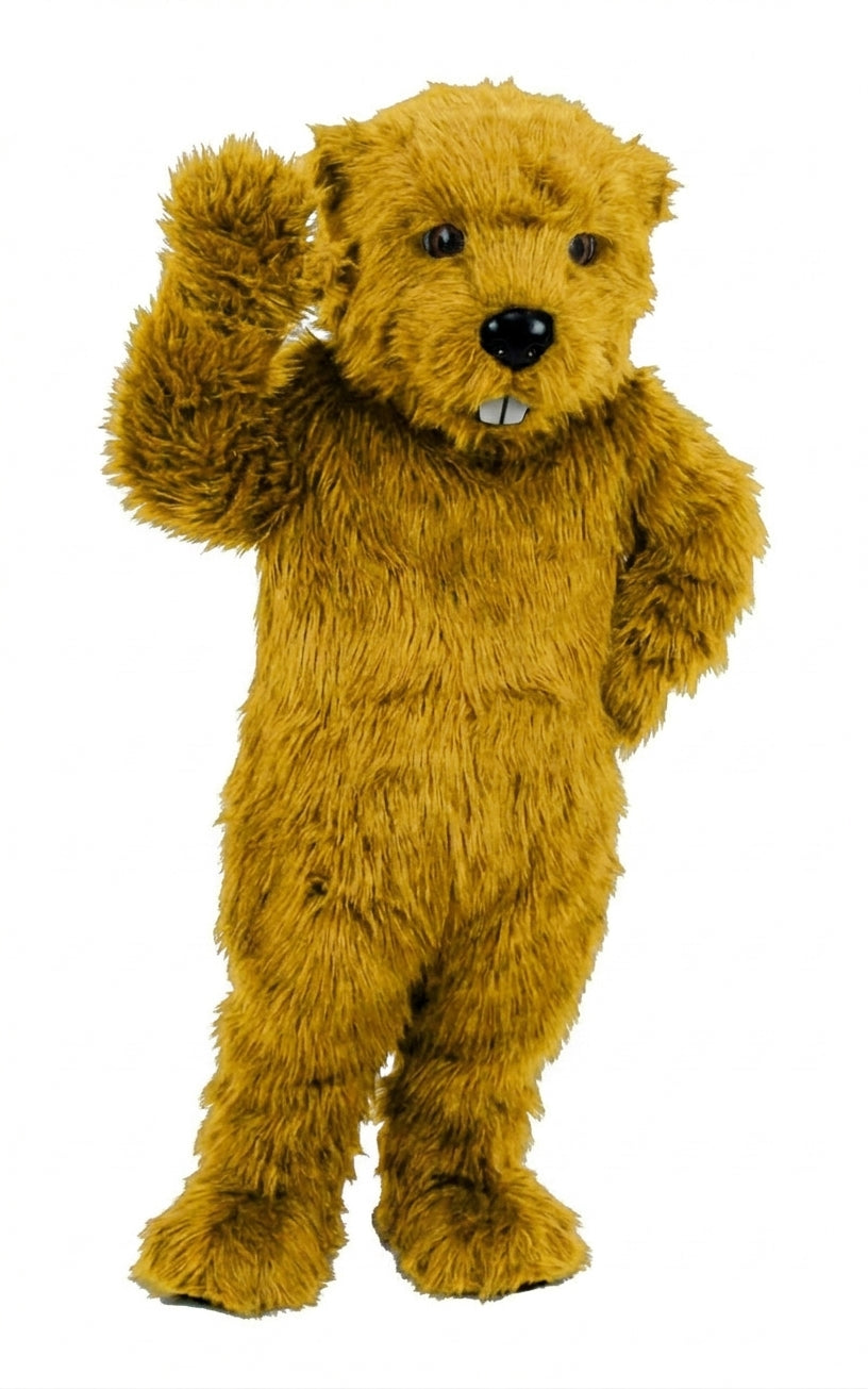 Otter Mascot (Thermolite) - Long fur / Yellow mascot costume