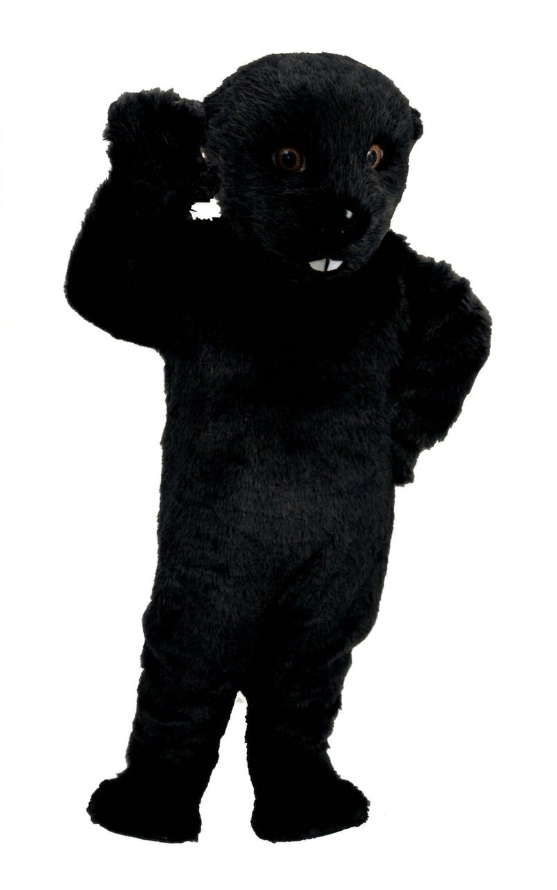 Otter Mascot (Thermolite) - Short fur / Black mascot costume