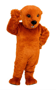 Otter Mascot (Thermolite) - Short fur / Bright Orange mascot costume