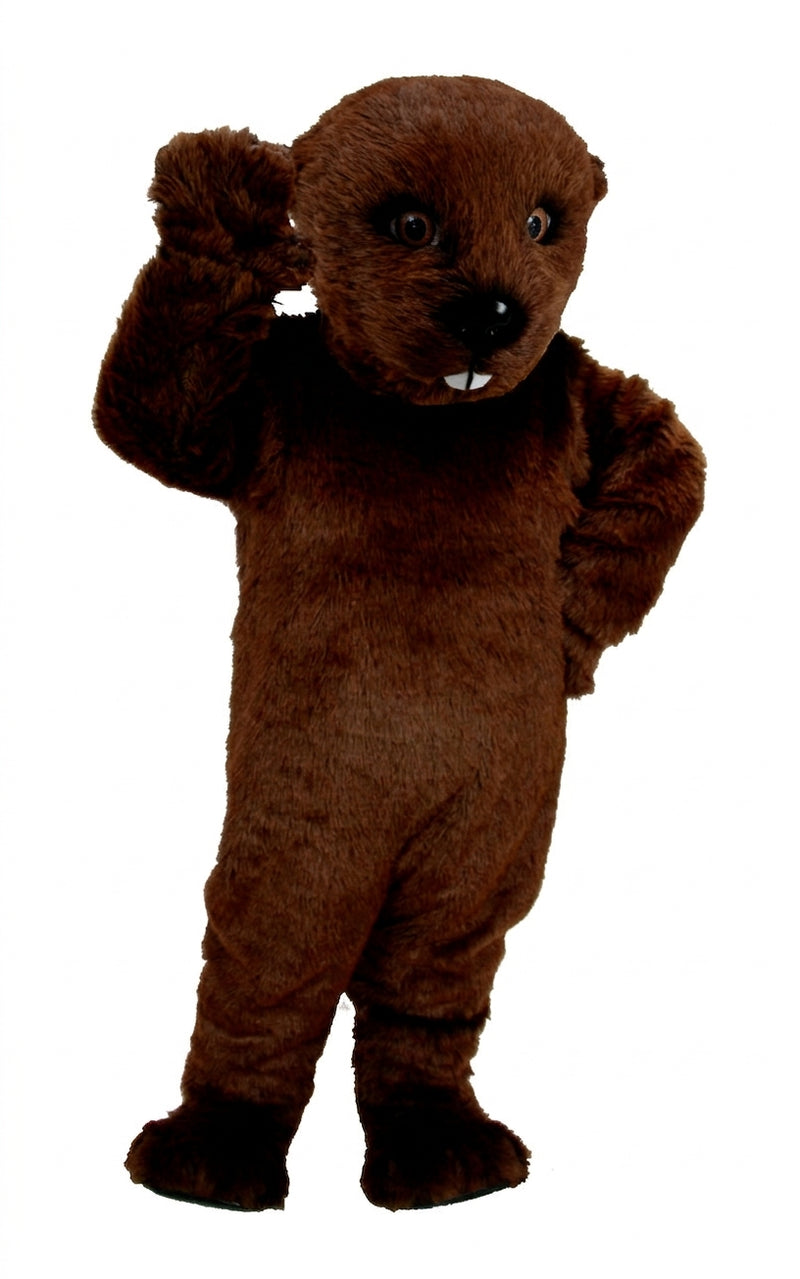 Otter Mascot (Thermolite) - Short fur / Chocolate Brown mascot costume