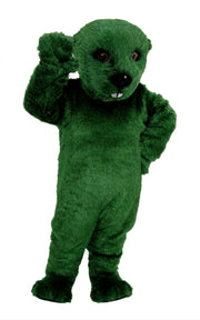 Otter Mascot (Thermolite) - Short fur / Green mascot costume