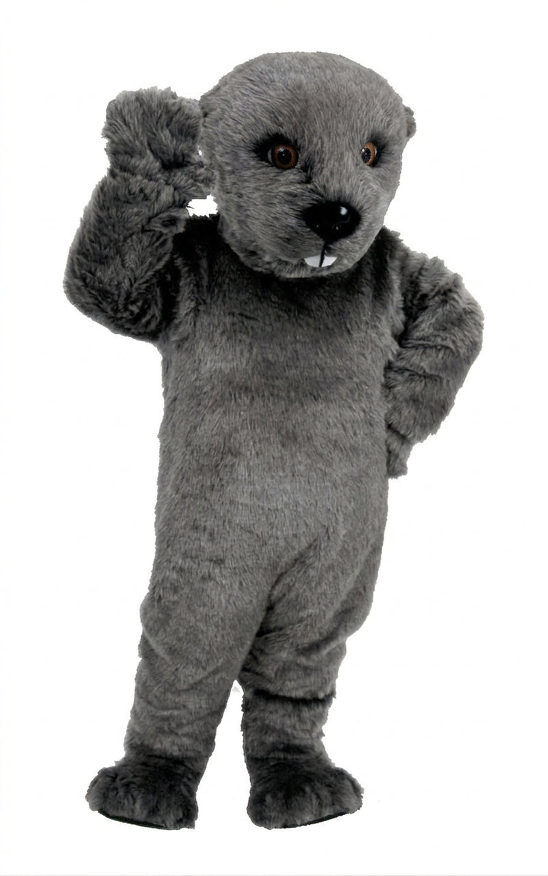Otter Mascot (Thermolite) - Short fur / Grey mascot costume