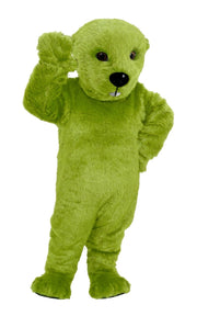 Otter Mascot (Thermolite) - Short fur / Lime mascot costume