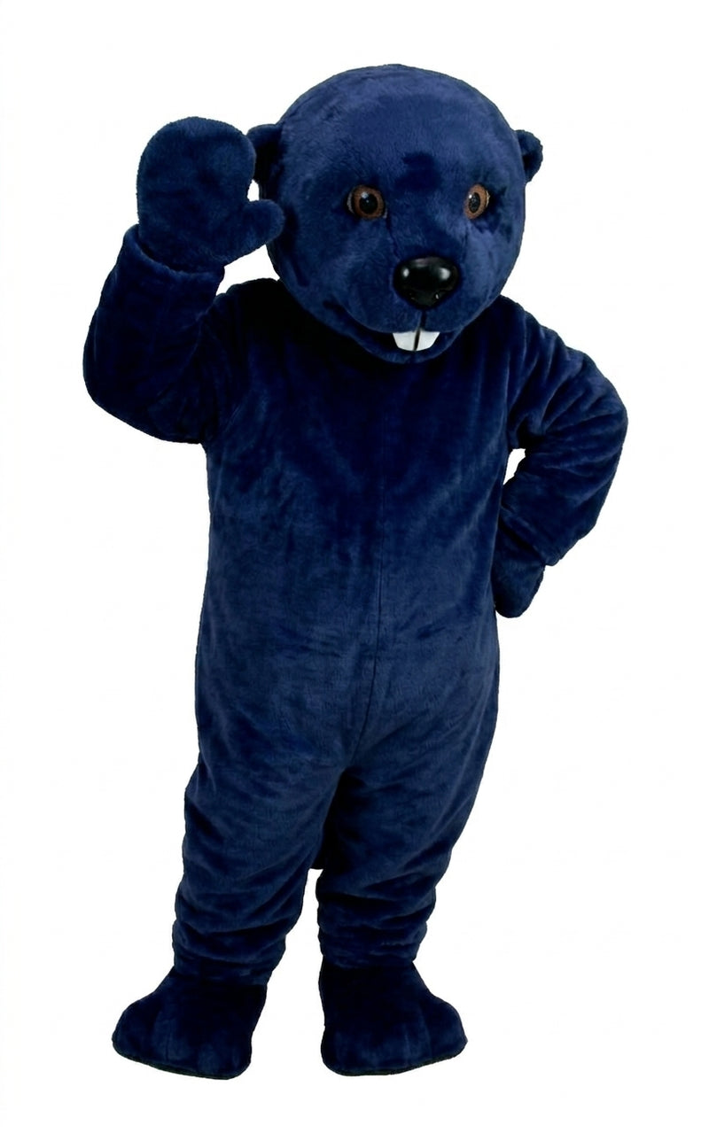 Otter Mascot (Thermolite) - Short fur / Navy Blue mascot costume