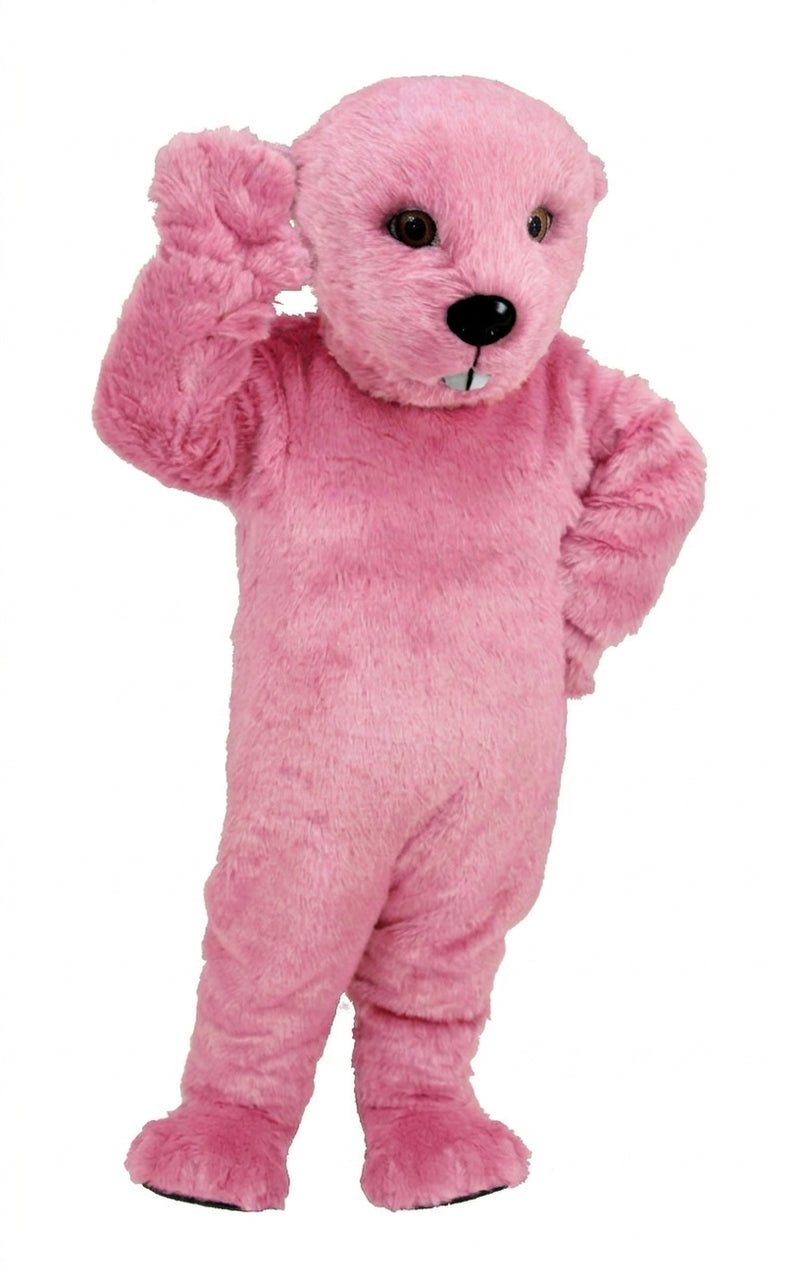 Otter Mascot (Thermolite) - Short fur / Pink mascot costume