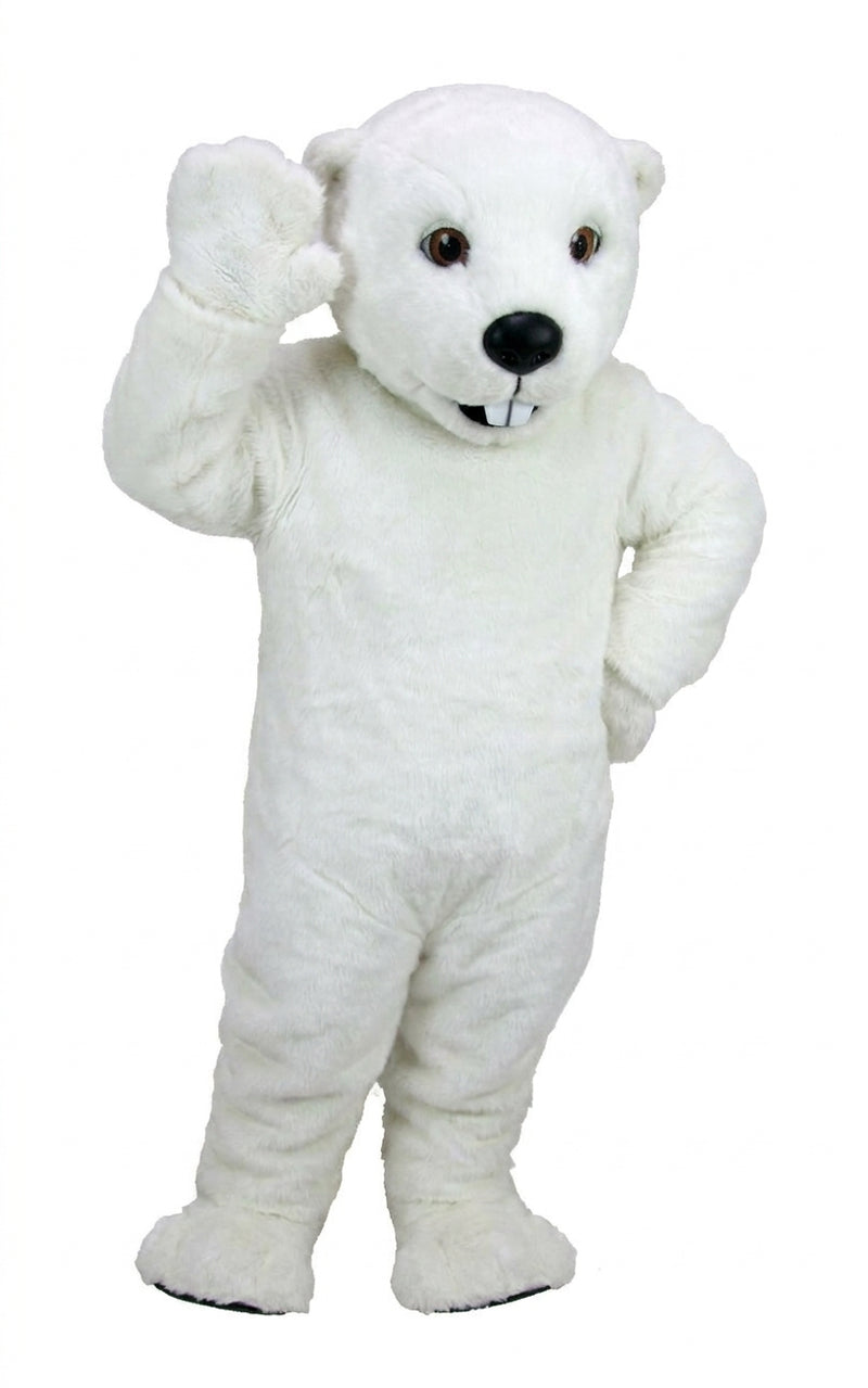 Otter Mascot (Thermolite) - Short fur / White mascot costume