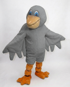 Pelican Mascot (Polyfoam) - Short fur / Grey mascot costume