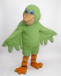 Pelican Mascot (Polyfoam) - Short fur / Lime mascot costume