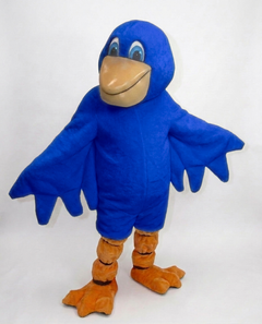 Pelican Mascot (Polyfoam) - Short fur / Royal blue mascot costume