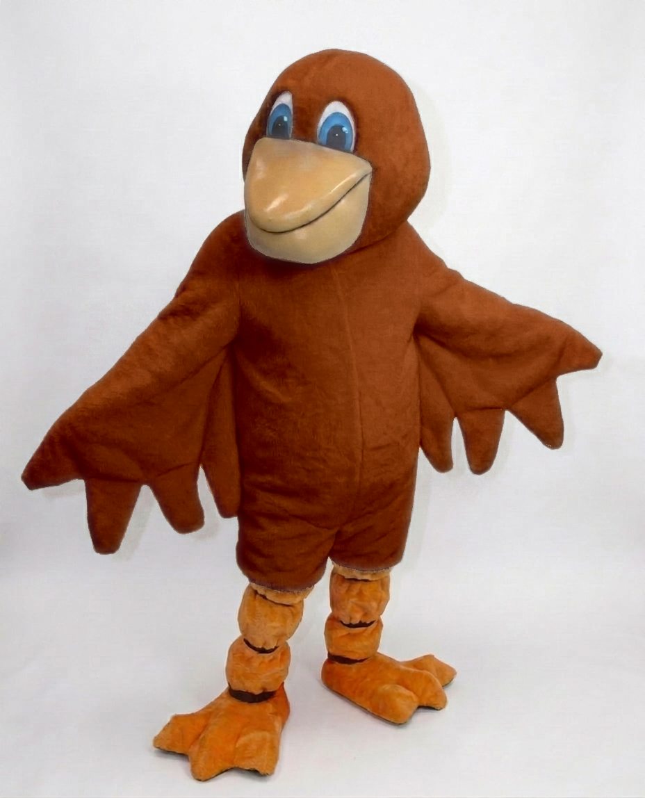 Pelican Mascot (Polyfoam) - Short fur / Rust mascot costume