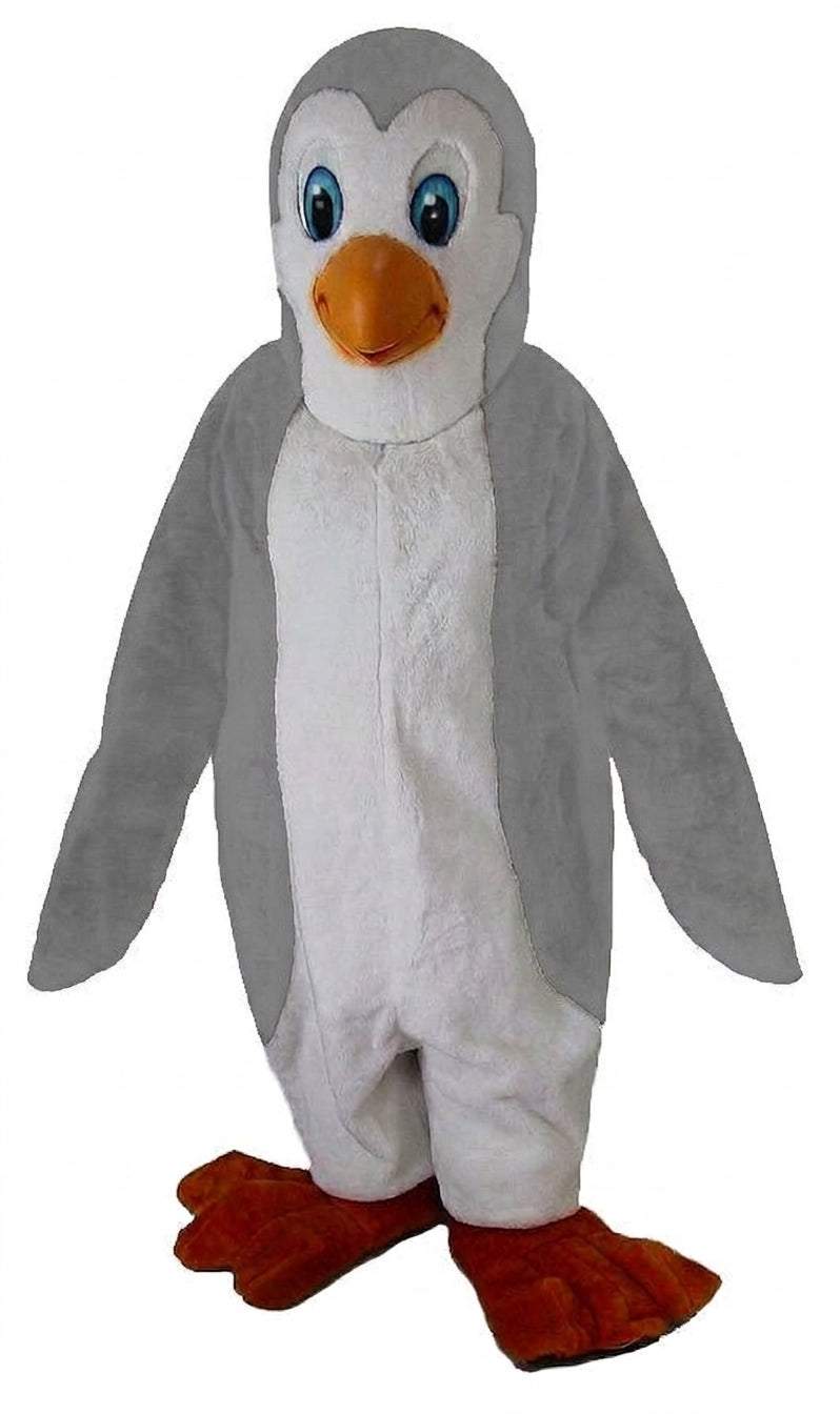 Petey Penguin Mascot - Short fur / Grey mascot costume