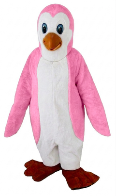 Petey Penguin Mascot - Short fur / Pink mascot costume