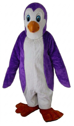 Petey Penguin Mascot - Short fur / Purple mascot costume