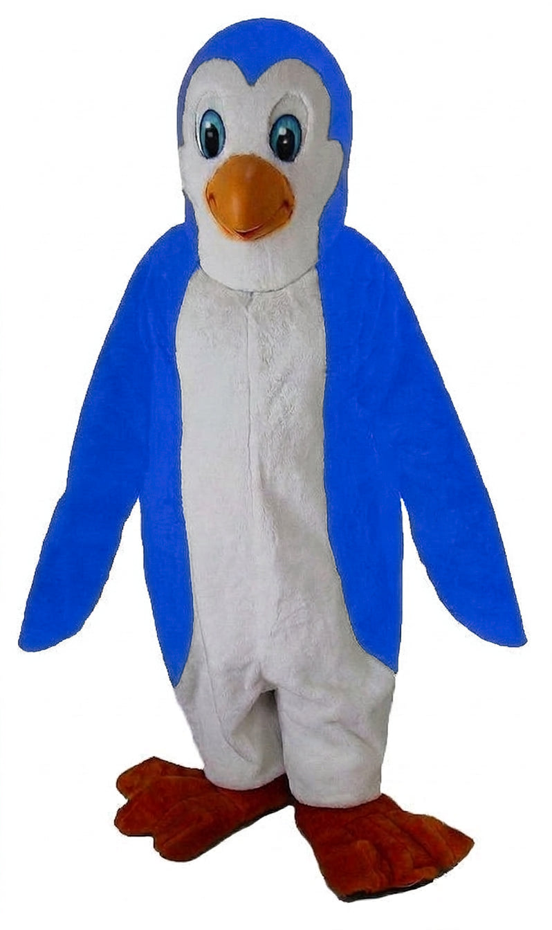 Petey Penguin Mascot - Short fur / Royal blue mascot costume
