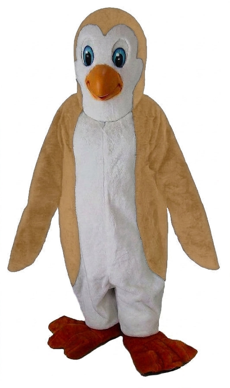 Petey Penguin Mascot - Short fur / Tan mascot costume