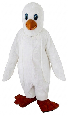 Petey Penguin Mascot - Short fur / White mascot costume