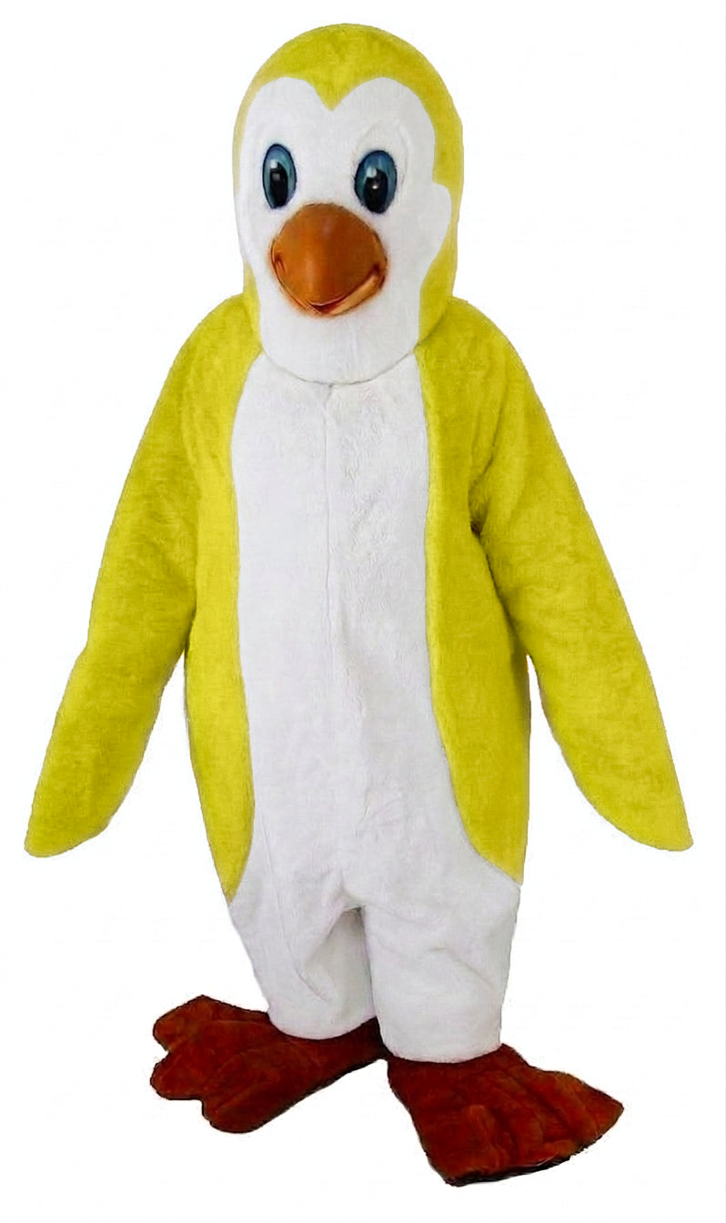 Petey Penguin Mascot - Short fur / Yellow mascot costume