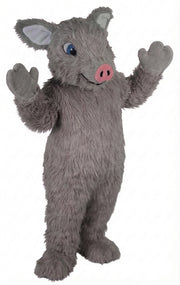 Piglet Mascot - Long fur / Grey mascot costume