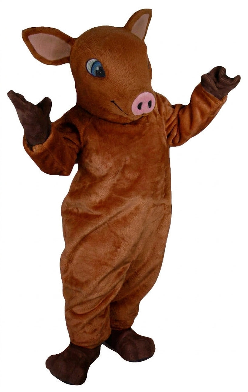 Piglet Mascot - Medium fur / Brown mascot costume
