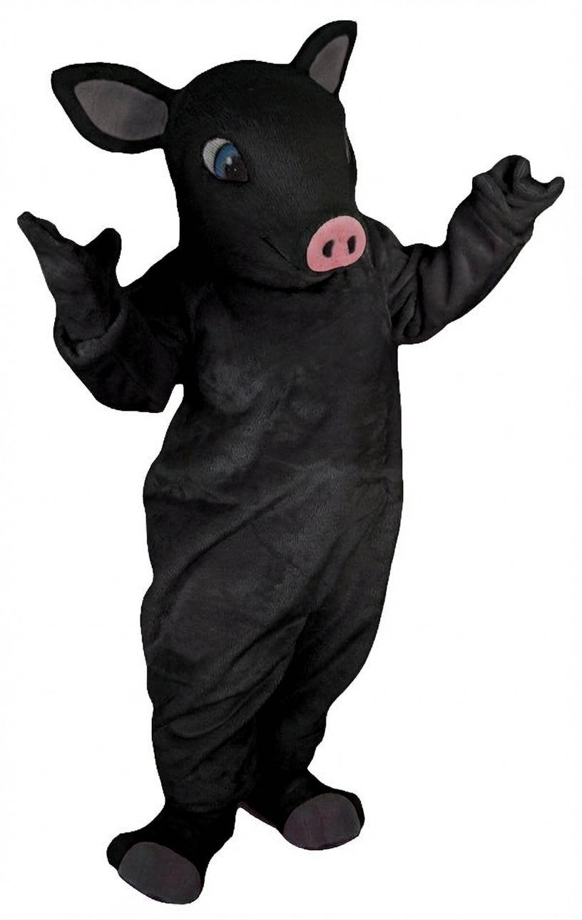Piglet Mascot - Short fur / Black mascot costume