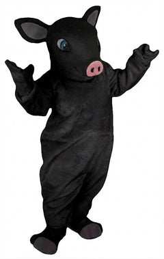 Piglet Mascot - Short fur / Black mascot costume