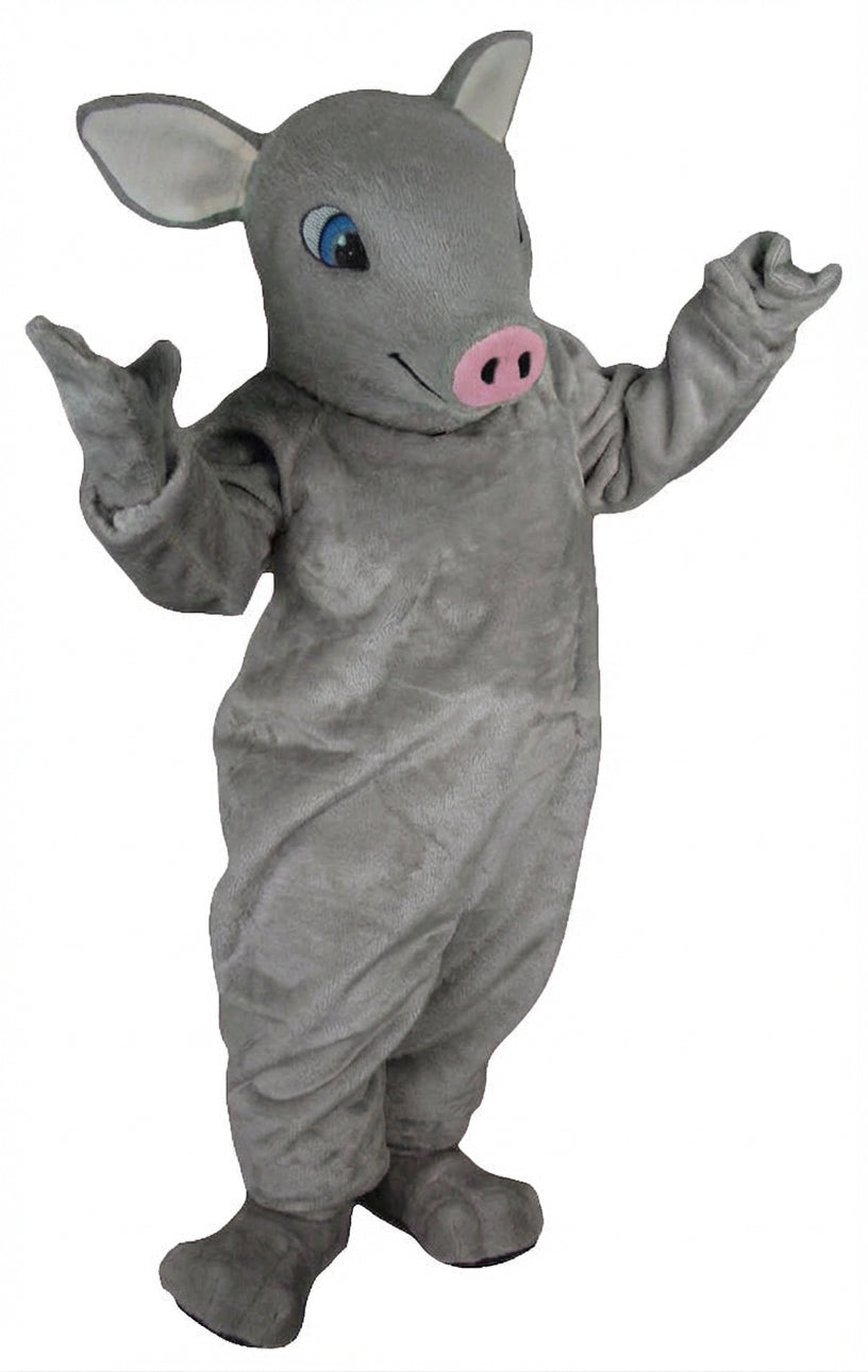 Piglet Mascot - Short fur / Grey mascot costume