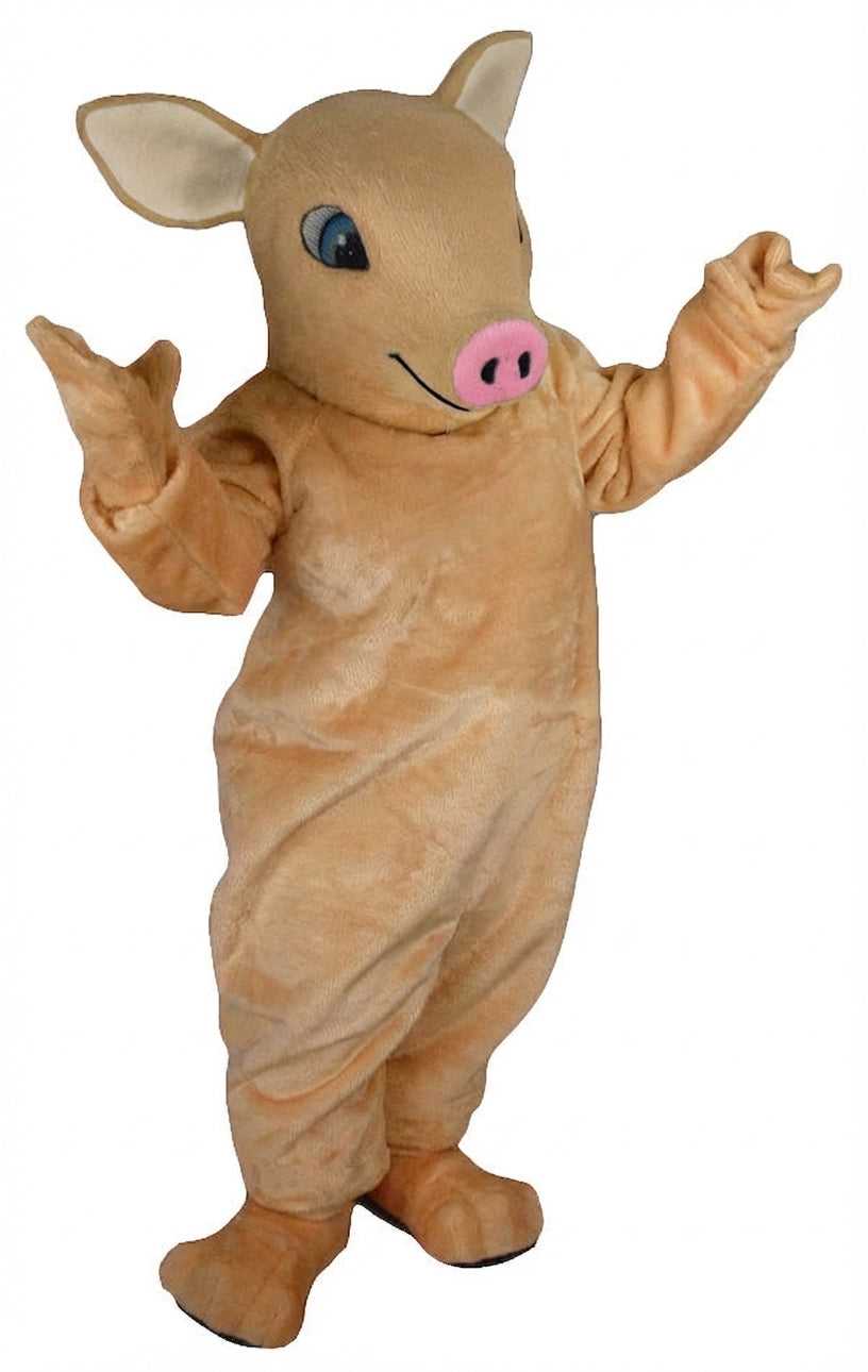 Piglet Mascot - Short fur / Tan mascot costume