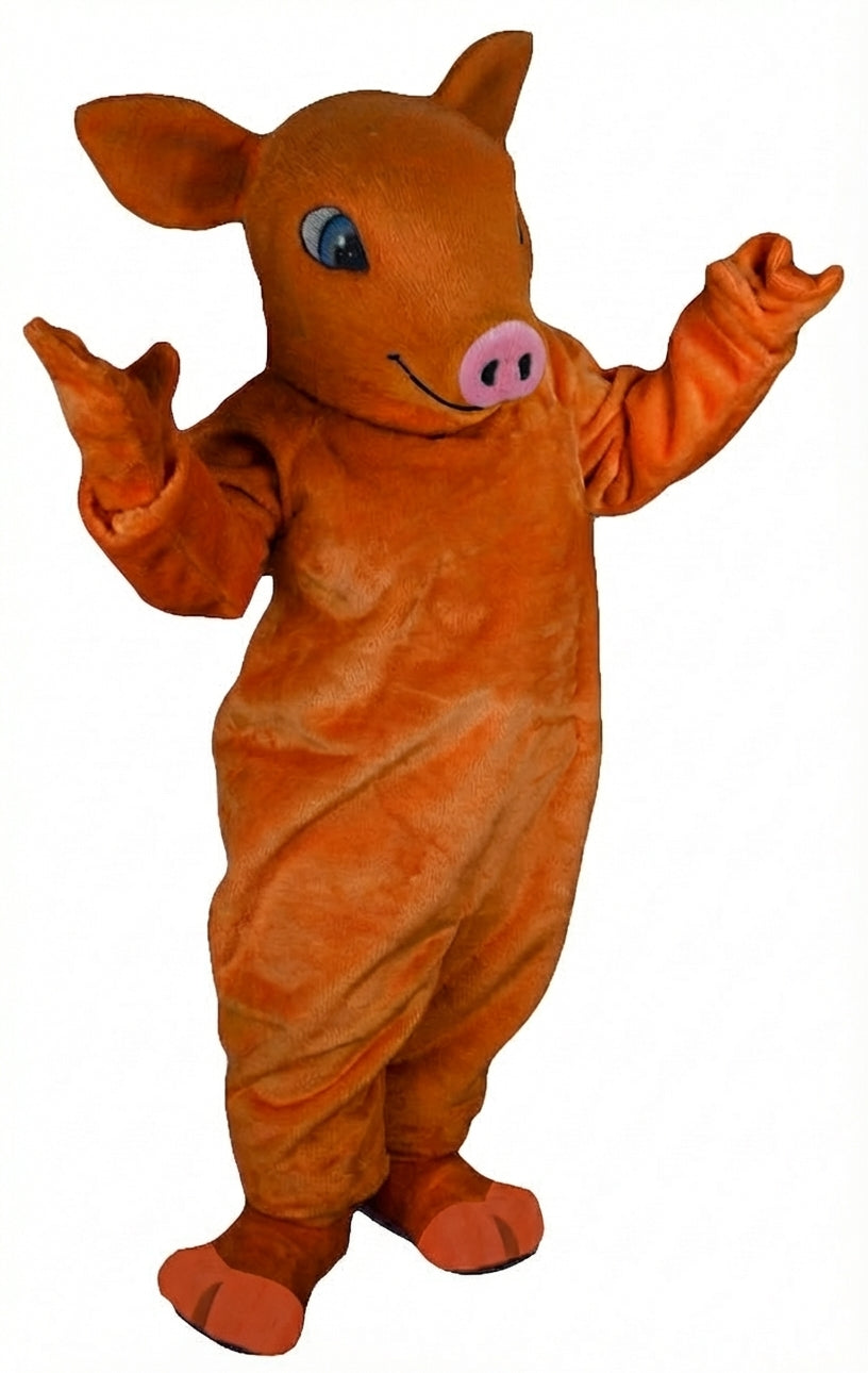 Piglet Mascot - Short fur / Tiger Orange mascot costume