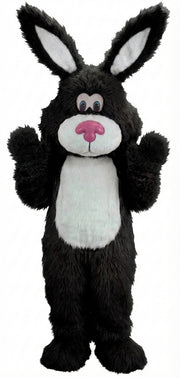 Pink Cottontail Rabbit Mascot (Thermolite) - Long fur / Black mascot costume