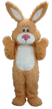 Pink Cottontail Rabbit Mascot (Thermolite) - Long fur / Tan mascot costume