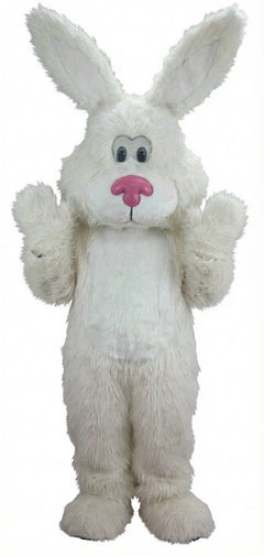 Pink Cottontail Rabbit Mascot (Thermolite) - Long fur / White mascot costume