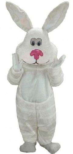 Pink Cottontail Rabbit Mascot (Thermolite) - Short fur / Albino Tiger mascot costume