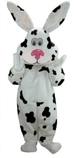 Pink Cottontail Rabbit Mascot (Thermolite) - Short fur / Dalmatian mascot costume