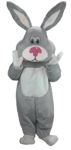 Pink Cottontail Rabbit Mascot (Thermolite) - Short fur / Grey mascot costume